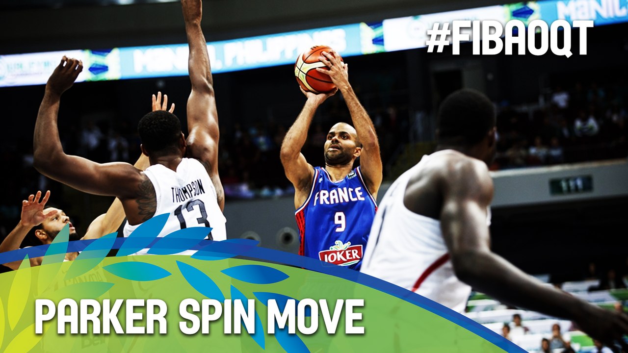 Parker scores after a perfect spin move