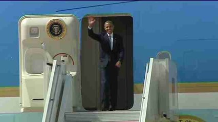 Obama llega a la Base Naval de Rota