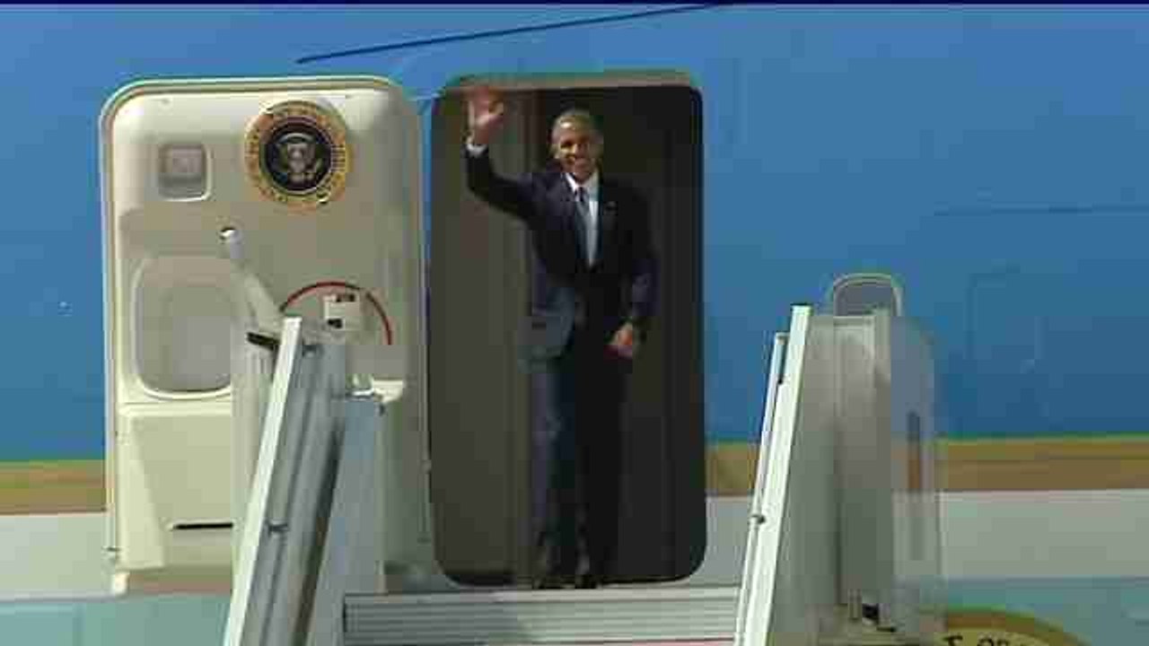 Obama llega a la Base Naval de Rota