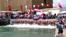 Kastamonu İnebolu'da Yüzme Yarışmasında Mücadele Ettiler