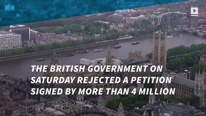 Anti-'Brexit' hopes shattered, UK says 'No' to new vote