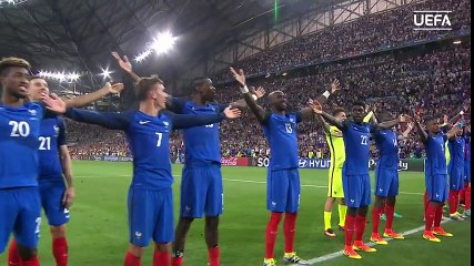 France celebrations vs Germany in full. Iceland's hand clap