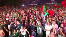 Portugal 2-0 Wales _ Cristiano Ronaldo and Nani GOAL CELEBRATION in LISBON