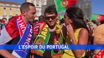 Un supporter portugais glisse une quenelle à iTélé et demande que Valls parte en prison pour 2017