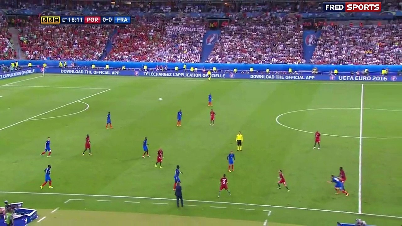 هدف ادير البرتغال ضد فرنسا نهائي يورو 2016