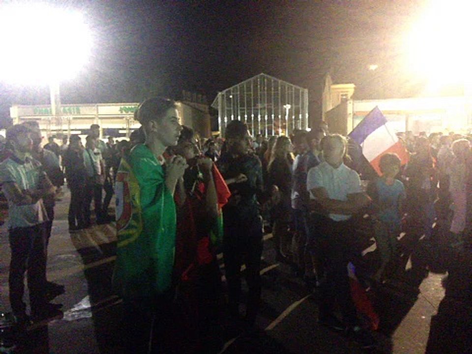 la joie des portugais au Coup de sifflet final