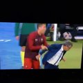 Cristiano Ronaldo having Fun with coach Fernando Santos #Euro2016