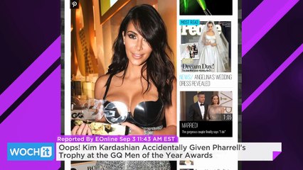Kardashian Accidentally Given Pharrell's Trophy