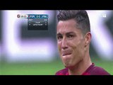The moment of injury, and weeping, Cristiano Ronaldo in the European Cup final today France 2016