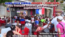 Une Finale  France / Portugal bien suivie à Trets avec des portugais euphoriques