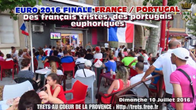 Une Finale France / Portugal bien suivie à Trets avec des portugais euphoriques