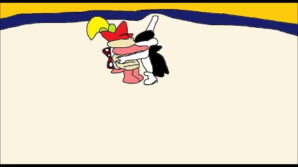 Pom Pom and Orbulon Kissing animation scene