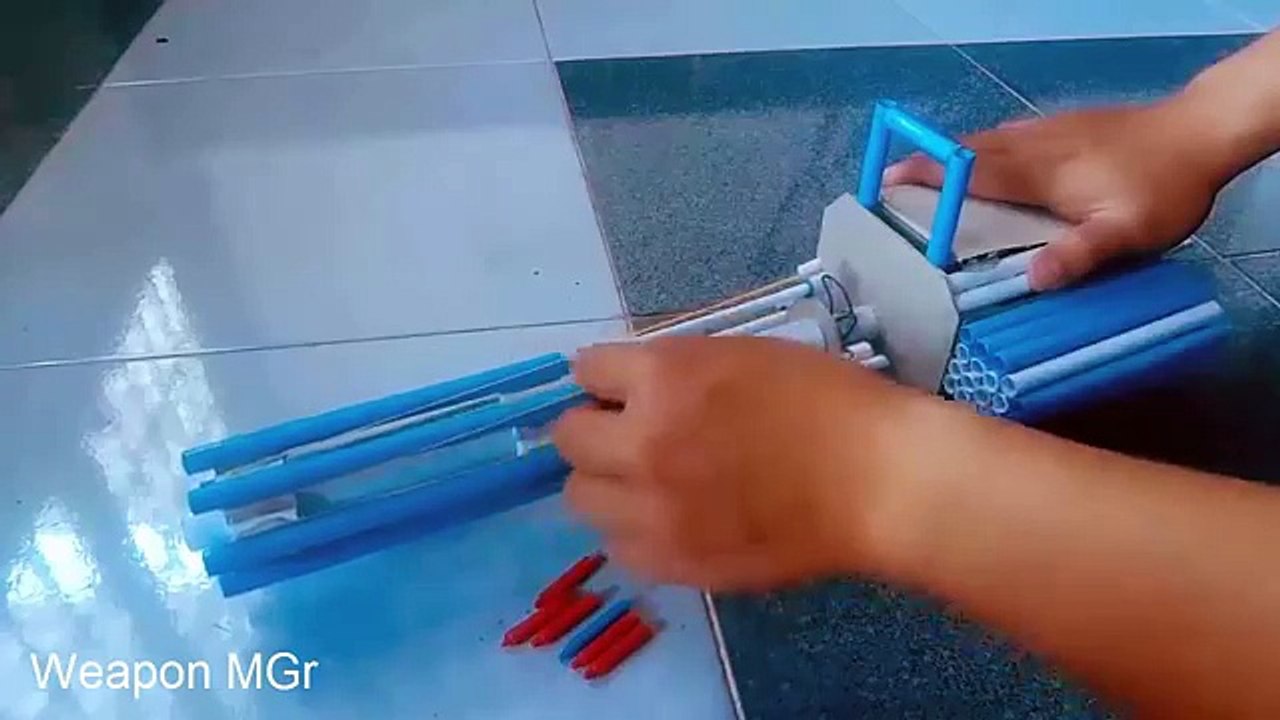 How To Make a Paper M134 Minigun (Paper Gatling Gun)- top creative videos-easy tutorials-paper minigun