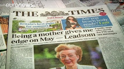 British PM hopeful's motherhood remarks spark row