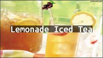 Recipe Lemonade Iced Tea