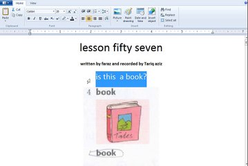 Lesson fifty Seven English Sentences for children