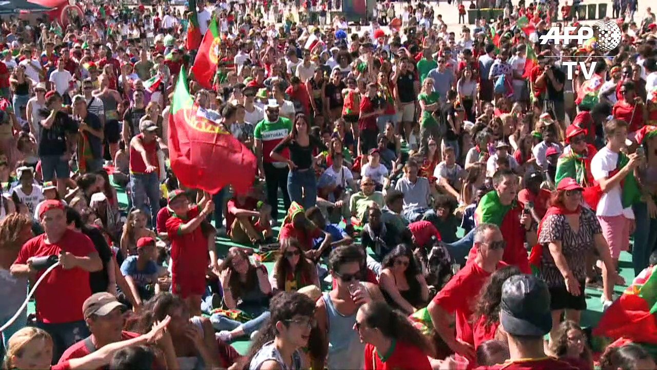 A Lisbonne, "clapping" des fans avant la finale de l'Euro-2016