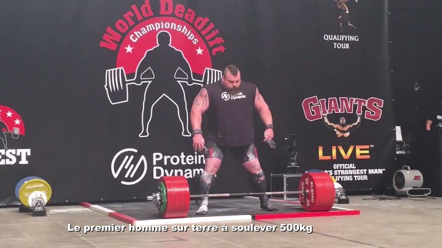 Le premier homme sur terre à soulever 500kg