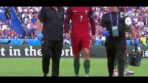 Football ● Cristiano Ronaldo crying after Injury (Euro Final 2016)