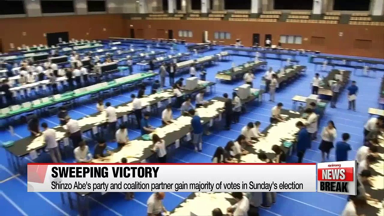 Upper-house wins for Shinzo Abe's party may bolster constitutional reform drive