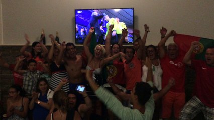 La joie des supporters portugais