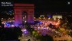Concert de klaxons autour de l'Arc de triomphe après la victoire du Portugal
