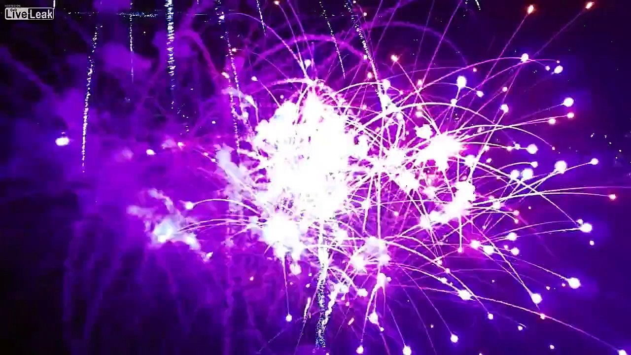 Drone Flying Over Fireworks - Amazing Footage
