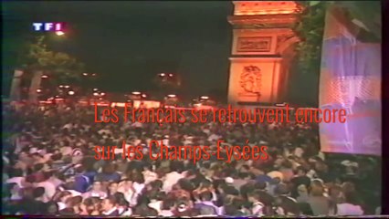 Les célébrations des victoires à l'Euro et Coupe du monde depuis 1998