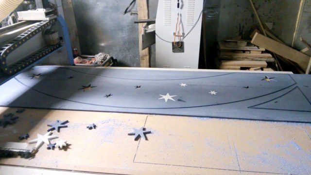 Искусственный камень Samsung Staron ASPEN SKY AS670. Ресепшн 5 звезд