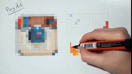 How to draw pixel versions of social media icons
