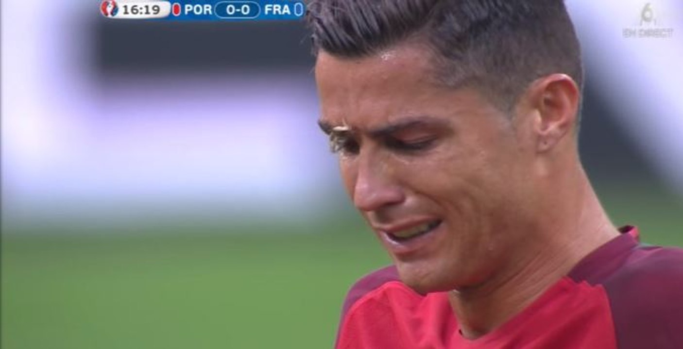 Euro 2016 : Cristiano Ronaldo en larmes, un papillon se pose sur son visage (vidéo)