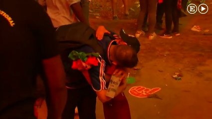 El emotivo gesto de un niño portugués con un aficionado francés