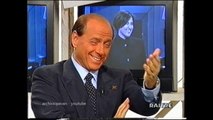 Silvio Berlusconi e Fausto Bertinotti da Lucia Annunziata - 15 marzo 1996