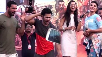 Varun Dhawan, Jacqueline, John Abrham Stunts And Fun Moments | Dishoom Promotions