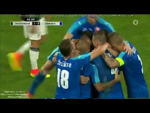Marek Hamsik Goal: Germany vs Slovakia 1-1 2016