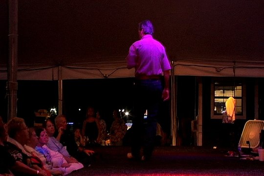 Tony Nance sings at the tent Elvis Week 2011