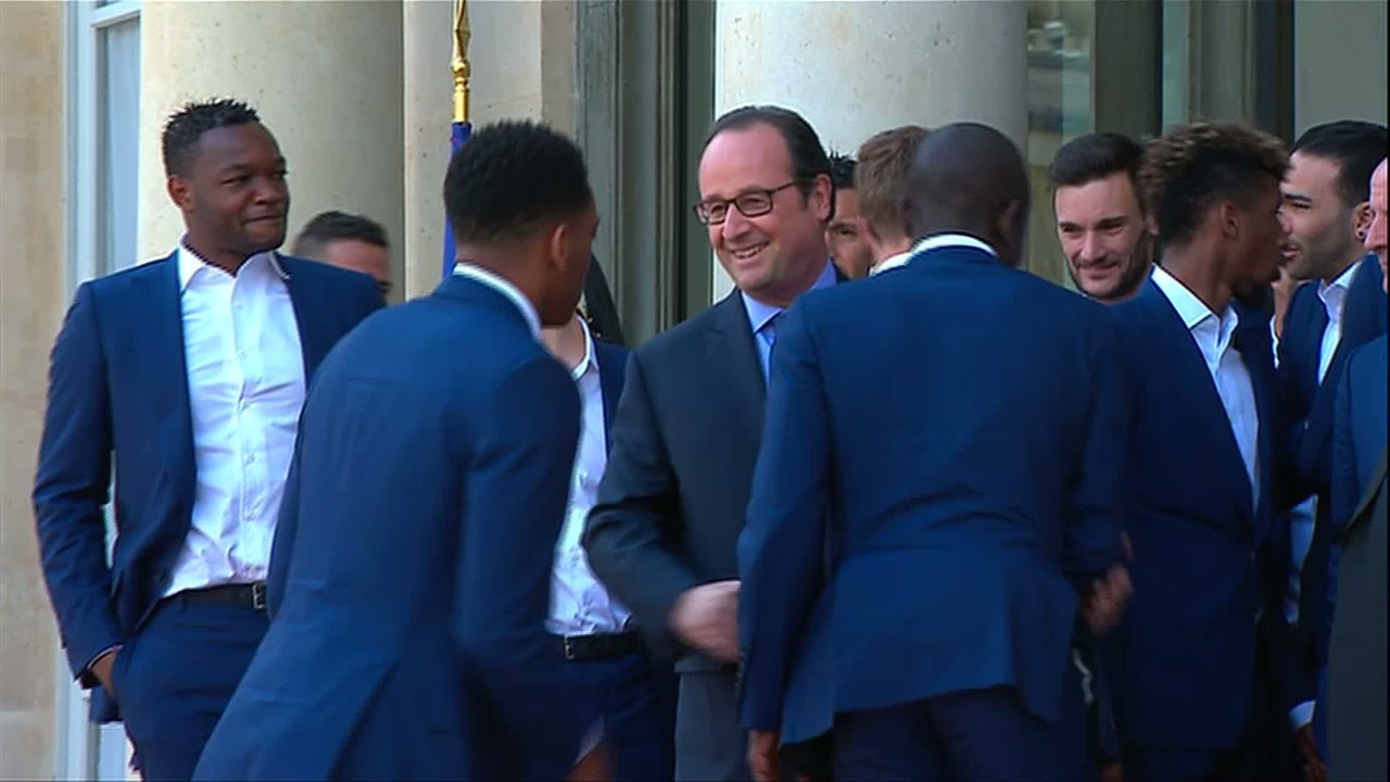 Foot - Euro - Bleus : Réception à L'Élysée