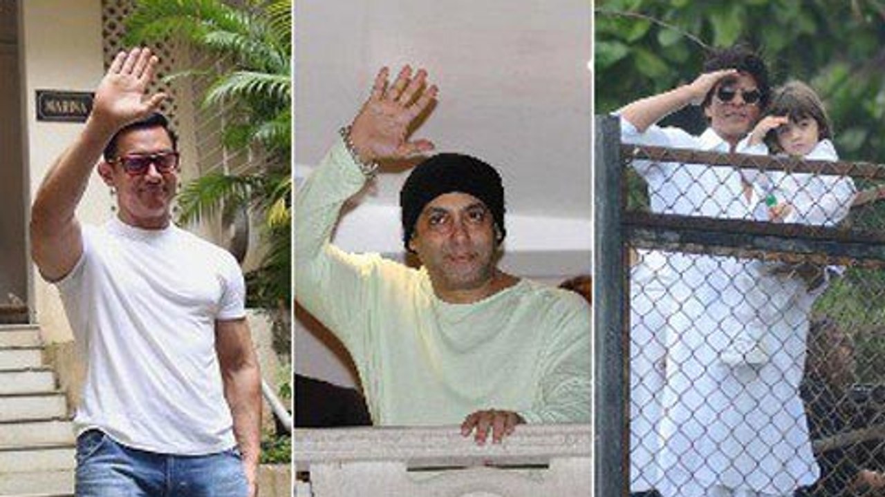 Salman Khan, Shahrukh Khan, Aamir Khan Greet Fa...