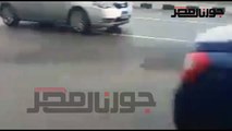 هبوط ارضي بوسط طريق كورنيش الاسكندرية يتسبب في العديد من الحوادث
