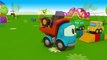 Toy Trucks Tutitu style - Leo JUNIOR'S CAR TRANSPORTER! Kid's 3D Educational Construction Cartoons