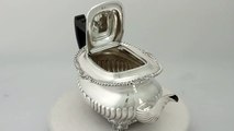Sterling Silver Teapot - Antique Victorian - (A5492)