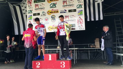 podium Alexandre ROPARTZ -championnat de bretagne cyclisme 2016