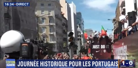 Le retour triomphal de la sélection portugaise au pays, en 42 secondes