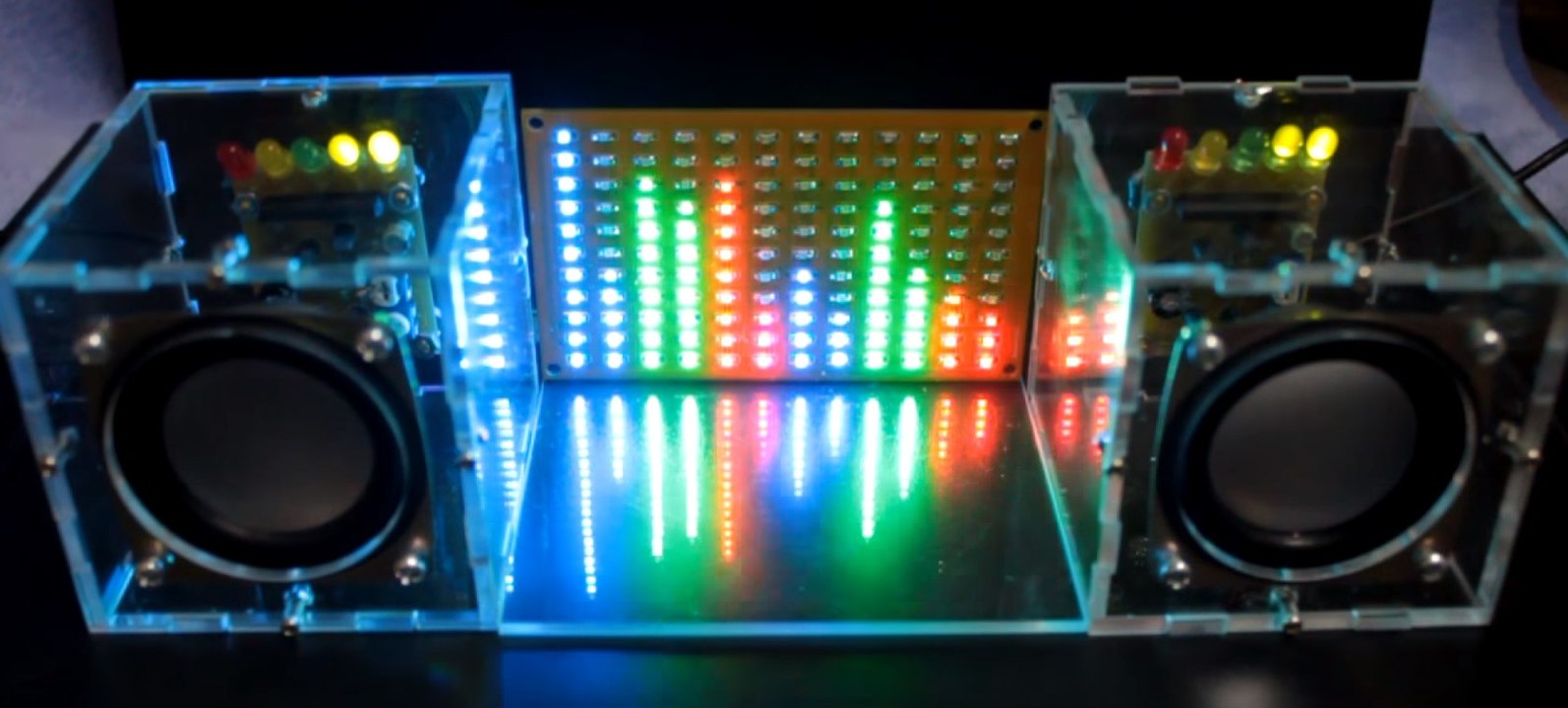 With Housing DIY Music Spectrum LED Flash Kit + DIY Amplifier Speaker Kit