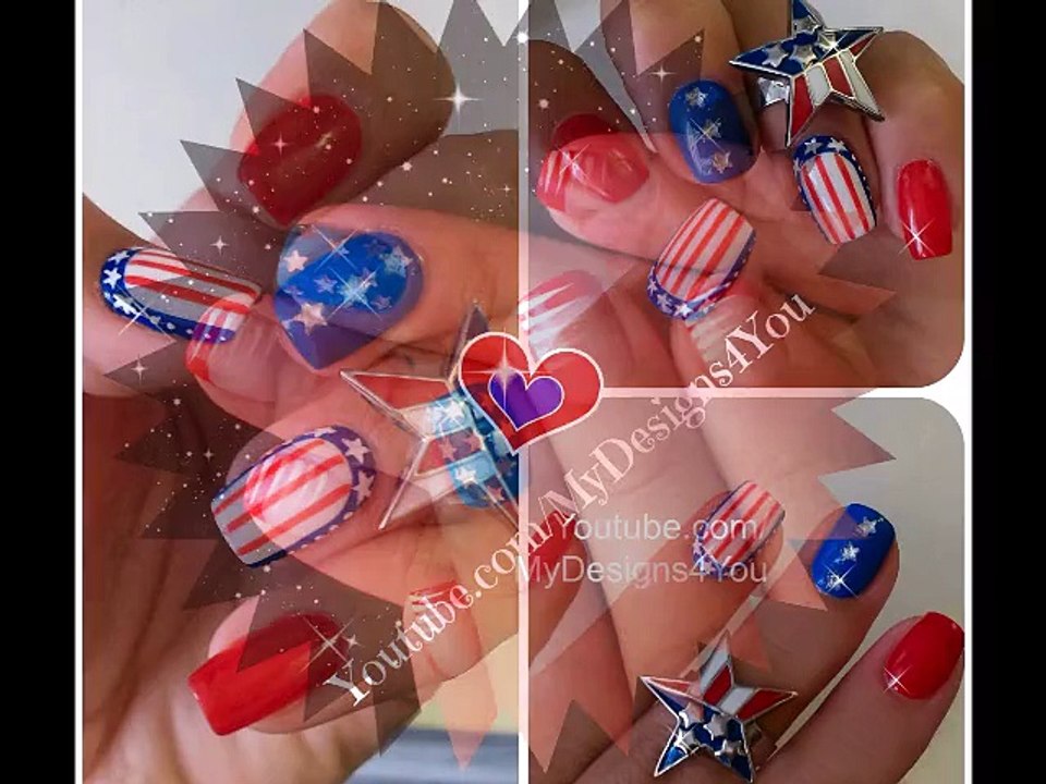 4th of July nail designs