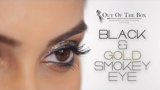 Black & Gold Smokey Eye Tutorial | Gold Dramatic Makeup