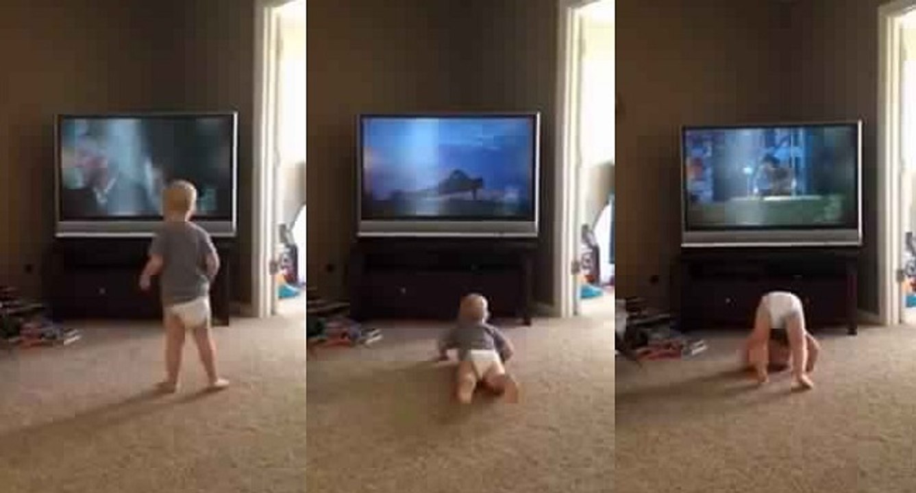 Ce bébé s'entraine comme Rocky