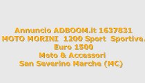 MOTO MORINI  1200 Sport  Sportive...