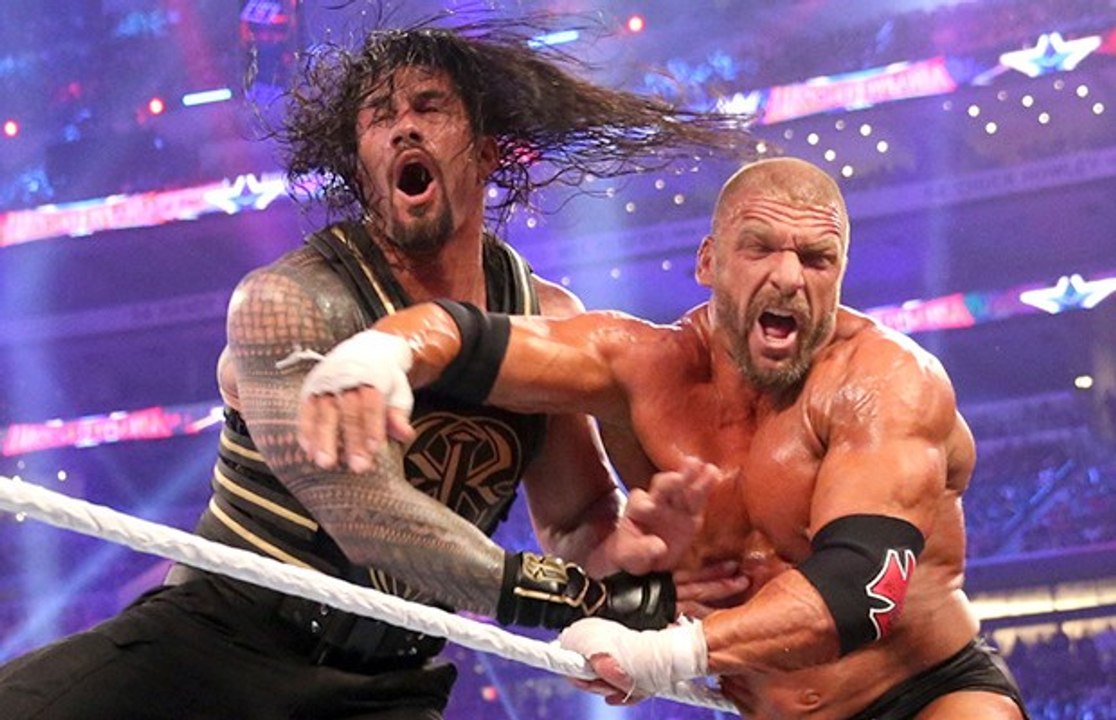 Roman Reigns vs. Triple H - WWE World Heavyweight Title Match- WrestleMania 32