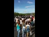 Una gran cantidad de venezolanos cruzaron la frontera para comprar alimentos